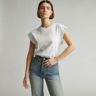 EVERLANE The Organic Cotton Muscle Tee 女士宽松t恤 纯棉 短袖