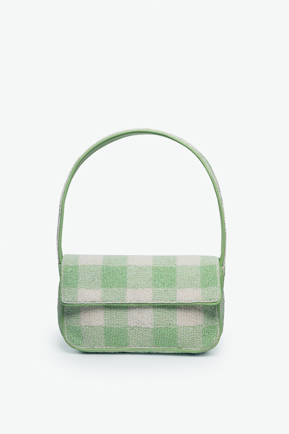 staud斑马纹串珠腋下包新品