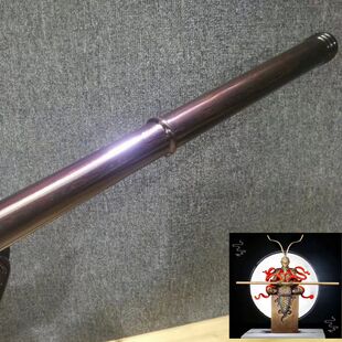 如意金箍棒定海神针十八般兵器摆件一体实心花纹钢武术棍棒未开刃