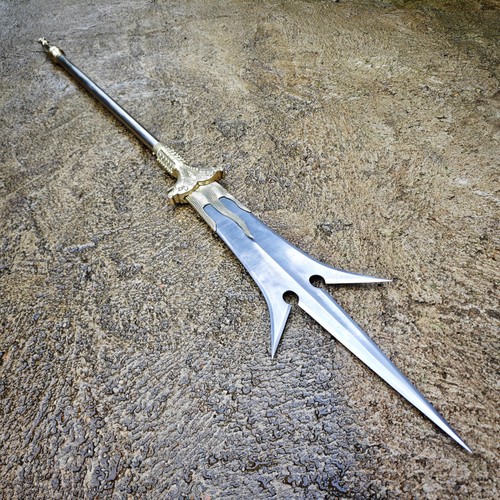 龙泉市一体锻打三尖两刃刀户外收藏冷兵器家居摆件装饰品未开刃