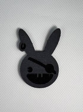 海盗兔魔术贴应龙铠帽子搭配魔术贴原创设计灰色灰人