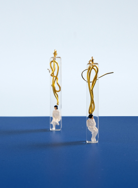 tickle原创几何简约长条设计感小众显脸瘦耳环街拍百搭耳夹耳饰女