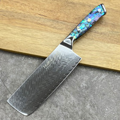 菜刀67层大马士革钢VG10锋利厨房切菜贝壳手柄切肉专用切片刀B03