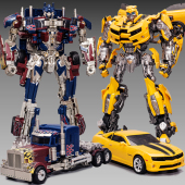变形玩具超大机器人卡汽车G1擎天之柱大黄蜂车厢合金正版 金刚模型