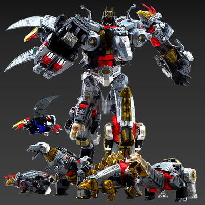 变形修罗王合体恐龙金刚机器人