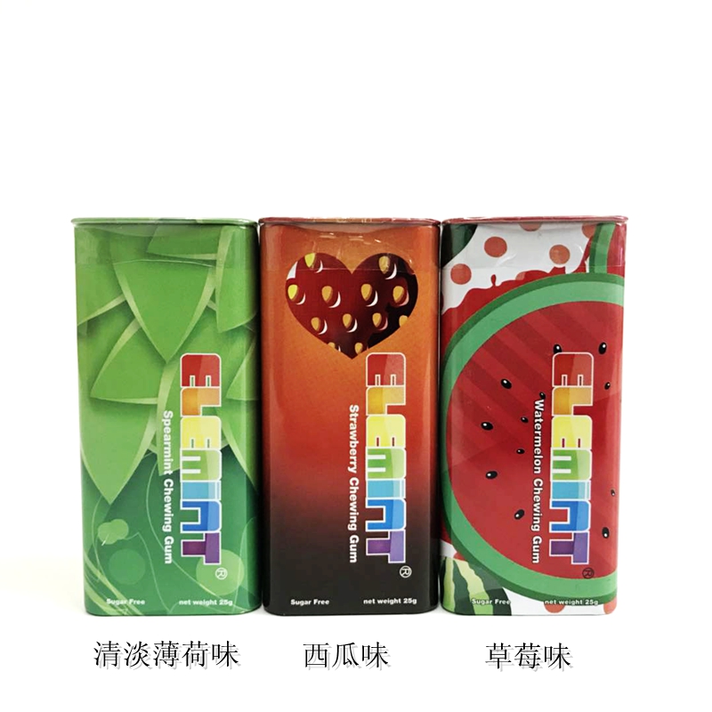 意大利进口 第一原素无糖口香糖25g 草莓味/西瓜味/清淡薄荷味