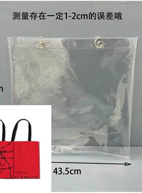 蔡徐坤现象主题环保帆布包包套透明PVC保护套防水防脏防尘袋