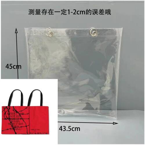 蔡徐坤现象主题环保帆布包包套透明PVC保护套防水防脏防尘袋