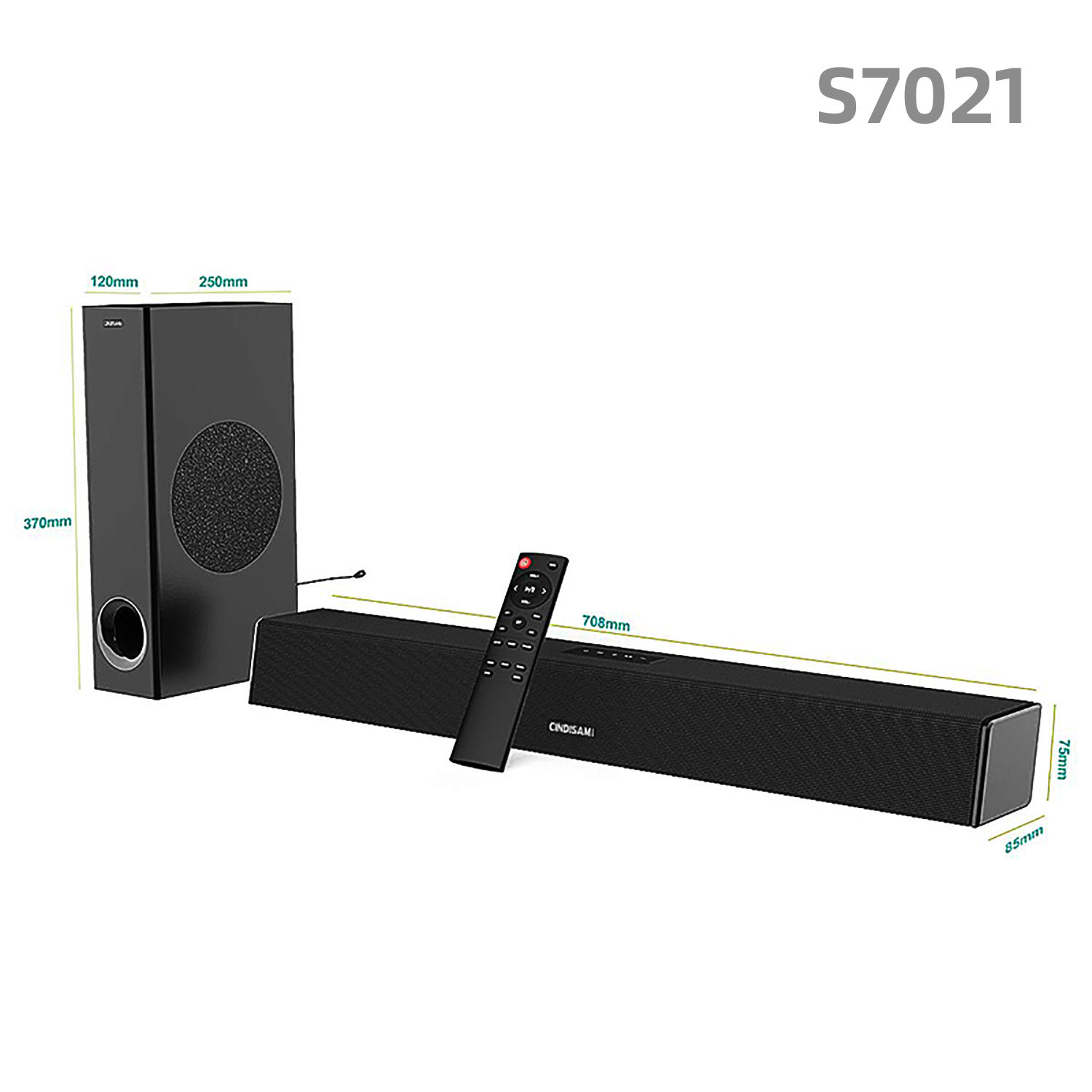 回音壁soundbar条形电视音箱无线家庭影院 120W大功率声霸蓝牙音