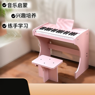 儿童充电钢琴可弹奏入门级插电钢琴指法练习立式37键初学者电子琴