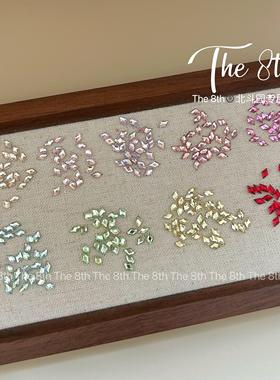 The 8th超闪1:1还原华子彩色菱形3x5mm2x4mm小号平底美甲钻A2-45
