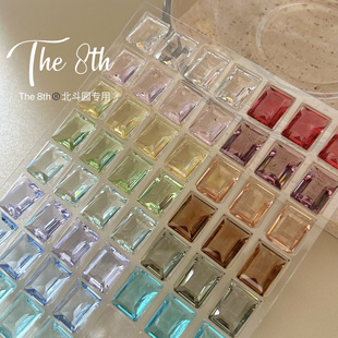 透底 1：1还原华子大冰糖10X14mmK9美甲钻超闪长方直角 8th The