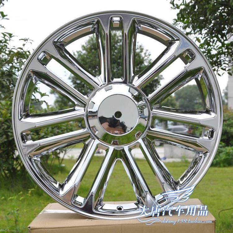 20 22寸适用凯迪拉克ESCALADE凯雷德电镀改装轮毂6*139.7钢圈胎铃
