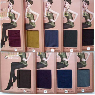 A8003姿多美80D天鹅绒丝袜中厚春秋款 袜黑 女防勾丝打底袜肉色连裤