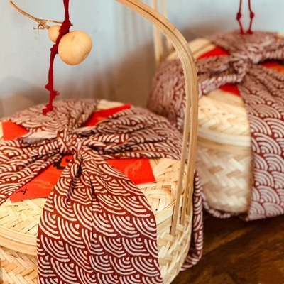 全棉风吕敷古风中秋月饼礼盒包裹布包袱皮包裹布新年包布