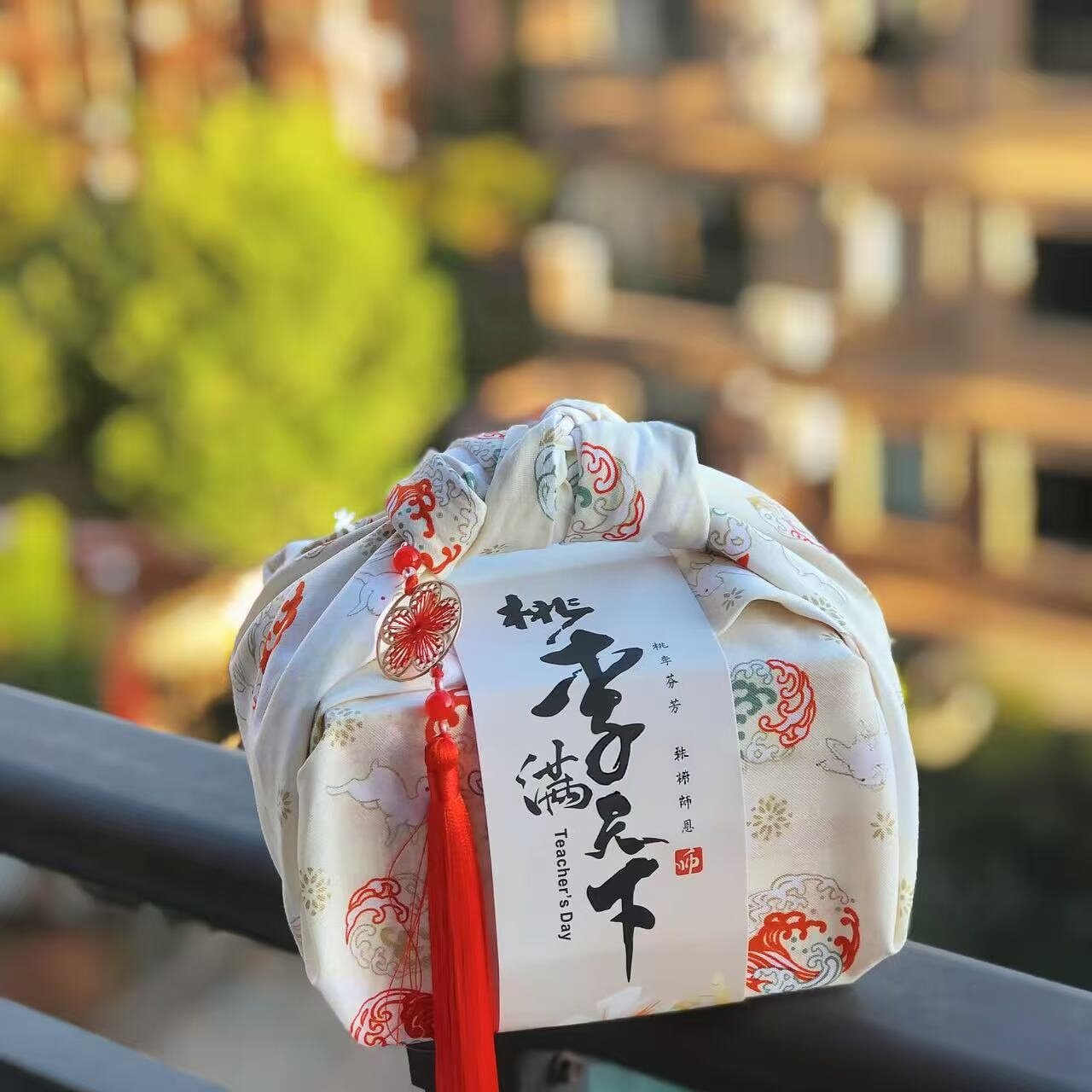 中秋月饼包布印花小花花印花风吕敷包装布礼盒甜品包袱巾