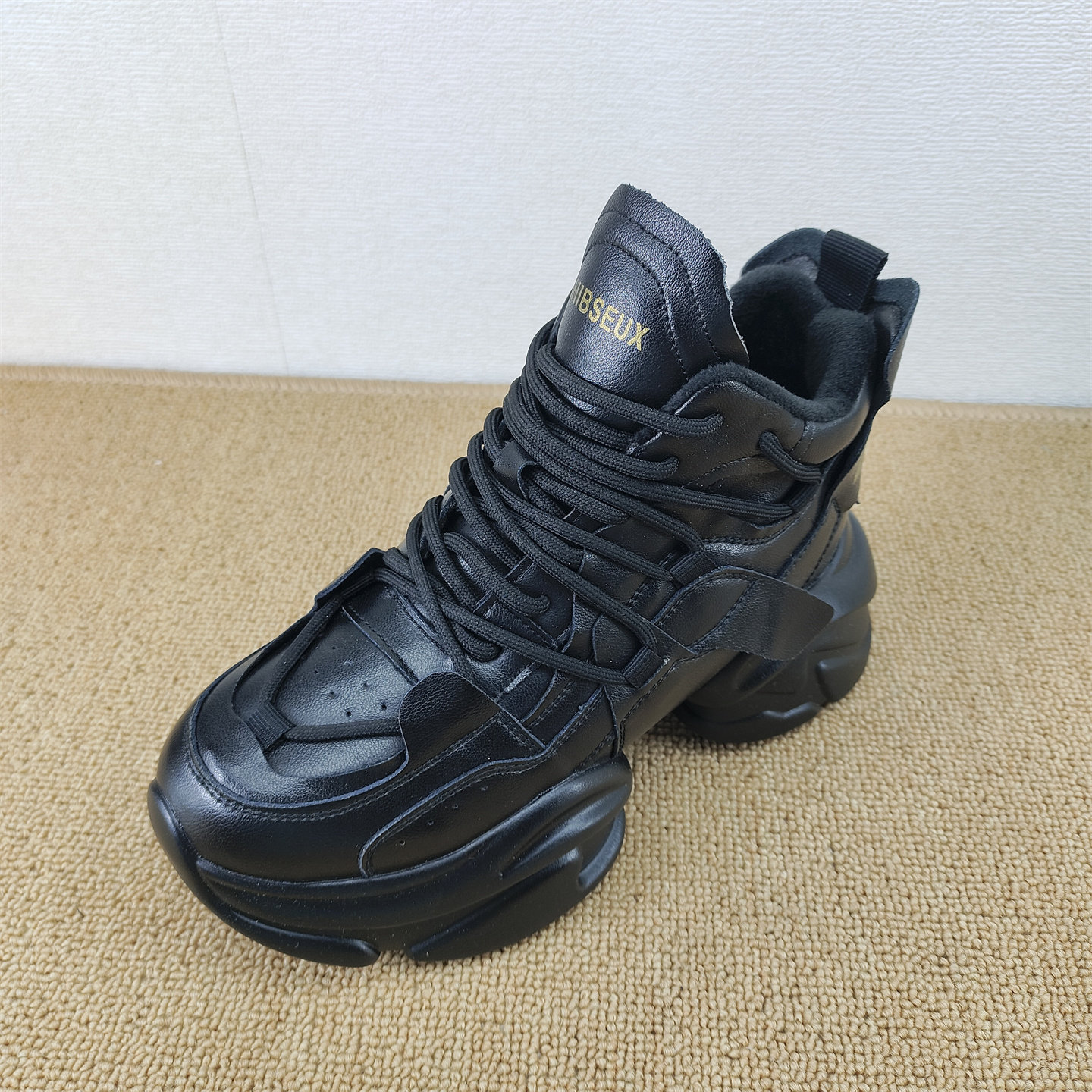 断码处理鞋真皮厚底复古老爹鞋女黑色中帮增高运动休闲时尚百搭潮,女鞋,老爹鞋,淘宝优惠券,粉丝福利购,淘宝优惠卷