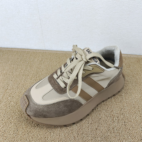 断码处理复古厚底老爹鞋女低帮