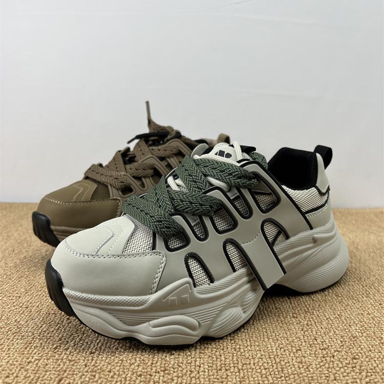 品牌撤柜处理厚底老爹鞋女秋季新款时尚增高运动鞋网面复古休闲鞋