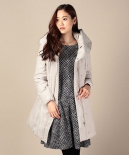 日本原单新款高端羽绒服长款修身鹿皮绒长气质日系女装外套