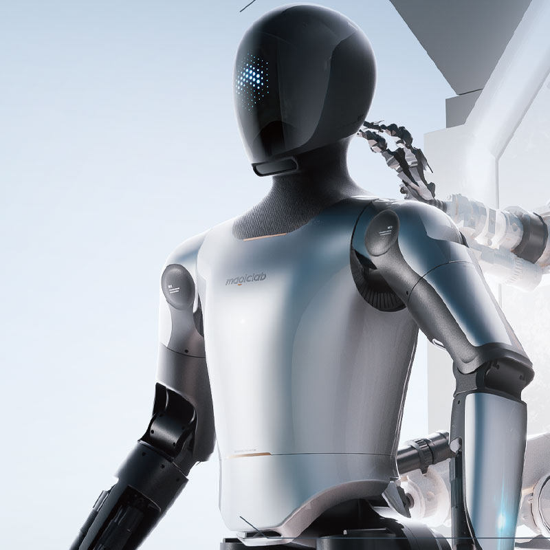 魔法原子通用人形机器人灵巧手商业导购制作咖啡工厂搬运介绍活动