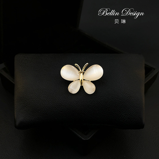 蝴蝶小胸针温柔系配饰精致时尚 别针西服领针胸花6034 防走光扣开衫