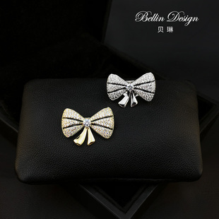 饰日系可爱胸针女3311 气质防走光小扣针领针蝴蝶结别针固定衣服装