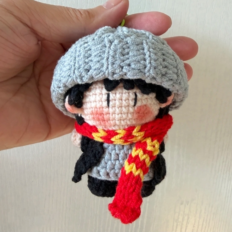肖战玩偶纯手工材料包钩织毛线人偶视频教程包包钥匙扣挂件成品