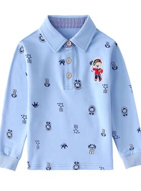 男童长袖t恤2025新款薄6纯棉8男童polo衫9儿童打底衫10中大童12岁