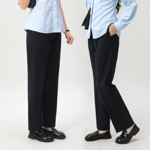 中国移动营业厅工作裤春秋西裤直筒大学生女士工服职业装宽松大码