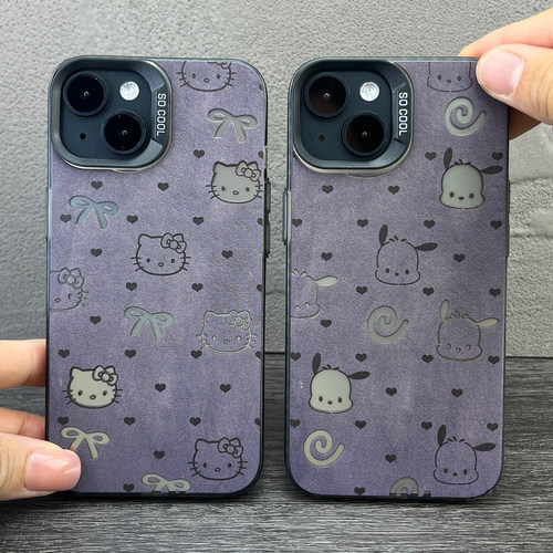 HelloKitty情侣手机壳适用苹果iphone16promax可爱华为mate60p70趣味OPPOFindX7卡通小米15Ultra动漫VIVOX100