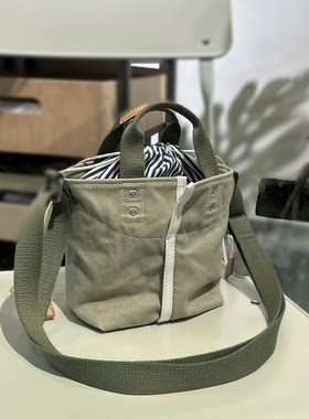 高支数帆布手提斜挎包轻便百搭