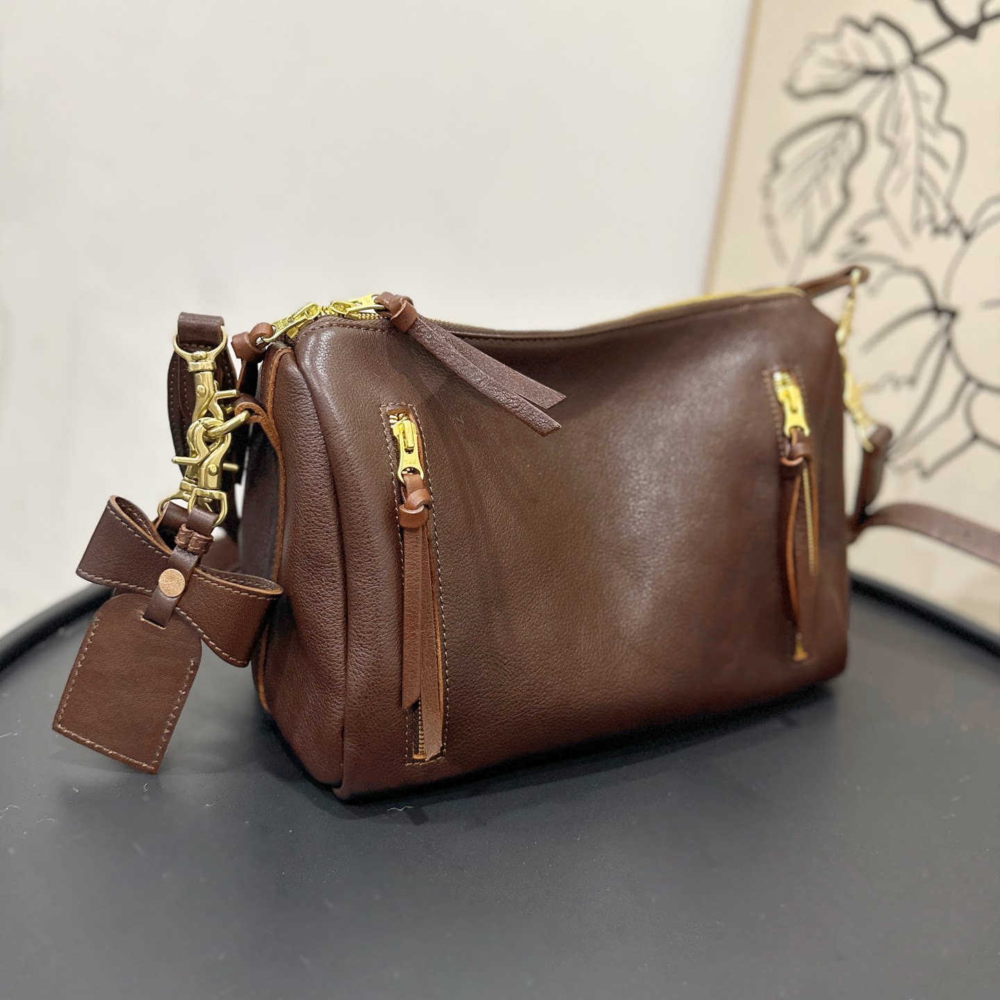 中号波斯顿加配蝴蝶结挂饰新品