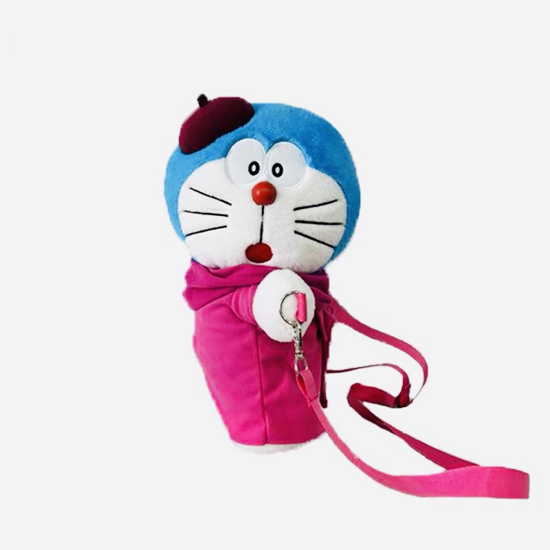 正品哆啦A梦卡通毛绒卡通玩偶斜挎手提包男女生日礼物抱枕KKV同款