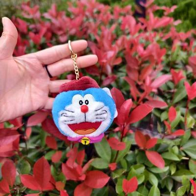 正版哆啦A梦钥匙扣挂件可爱迷你小号机器猫公仔玩偶书包背包挂饰