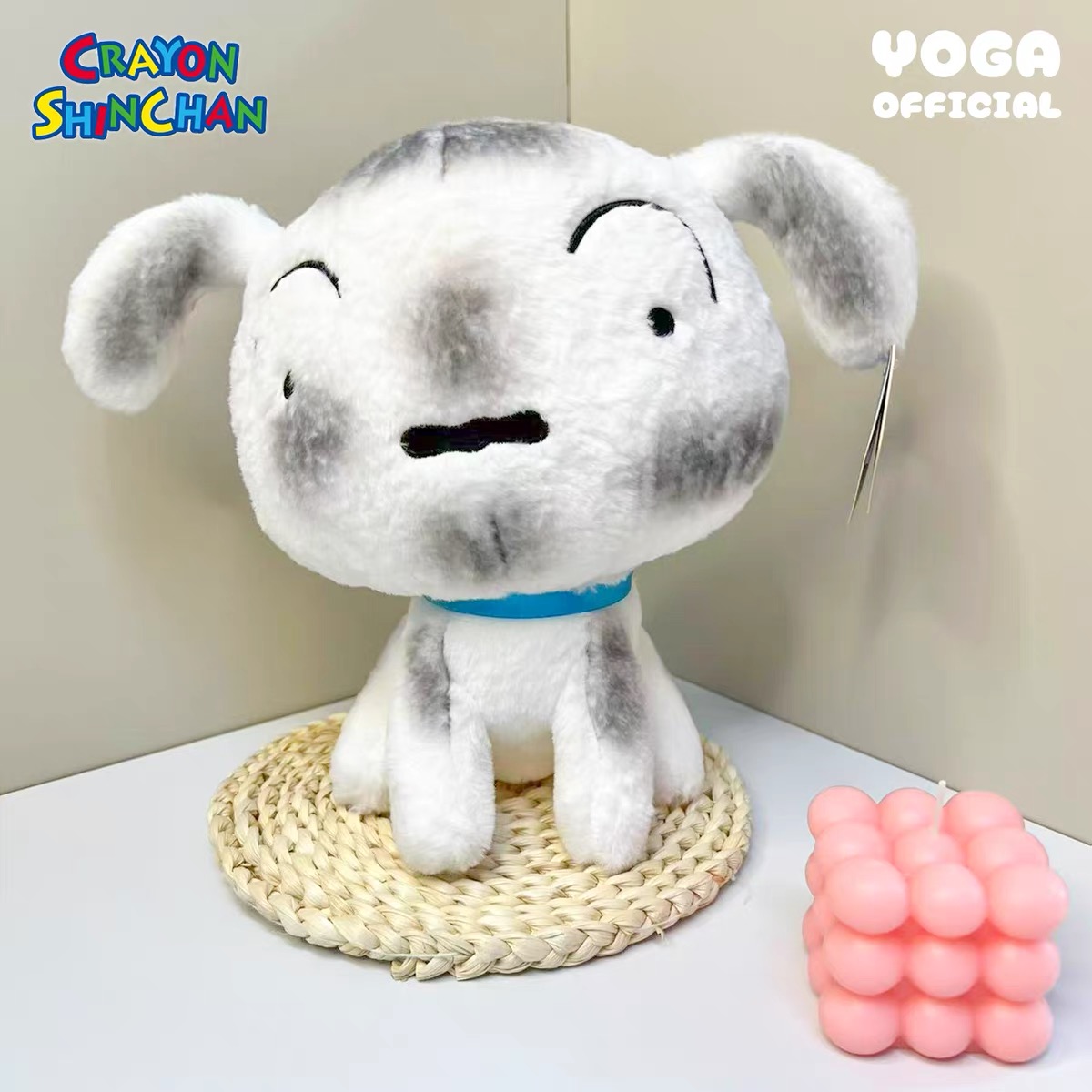 正版蜡笔小新煤炭镇可爱脏脏小白毛绒卡通狗公仔玩偶娃娃礼物周边