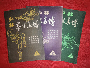 少林拳法真传全三册基本功小洪六合练习法中国传统武术原版旧书籍