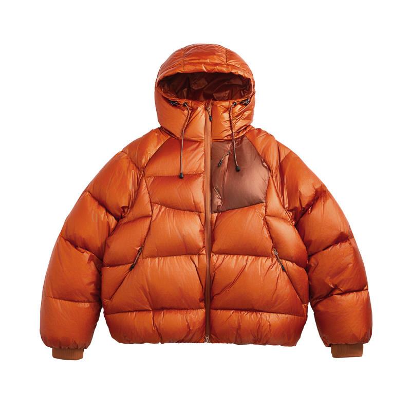 Psalmist/歌颂者美式复古连帽撞色加厚90绒羽绒服2025冬外套男女