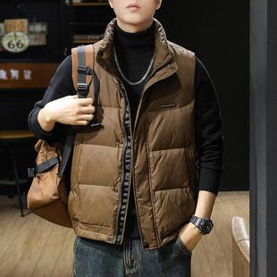 2025冬季新款羽绒马甲男背心羽绒服男士高端男款外穿秋冬马夹男式