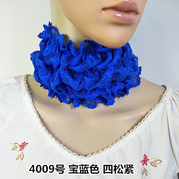 귀여운 스탠드 칼라 예쁜 소녀 만능 넥 링 페이크 칼라 레트로 레이스 따뜻함 심플 얼룩 방지 페이크 하이 칼라 스카프