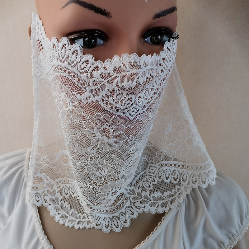 FOUR SEASONS A VARIETY OF LACE VEILS TO COVER THE FACE LACE THIN SUNSCREEN MASKS NET CELEBRITY DANCE PERFORMANCES PERFORMANCE VEIL COVERS