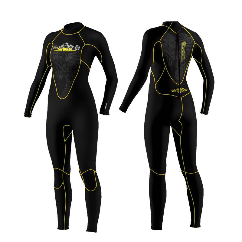 包邮SLINX 5mm女生潜水衣潜水服全内里毛巾布加暖潜水保暖服