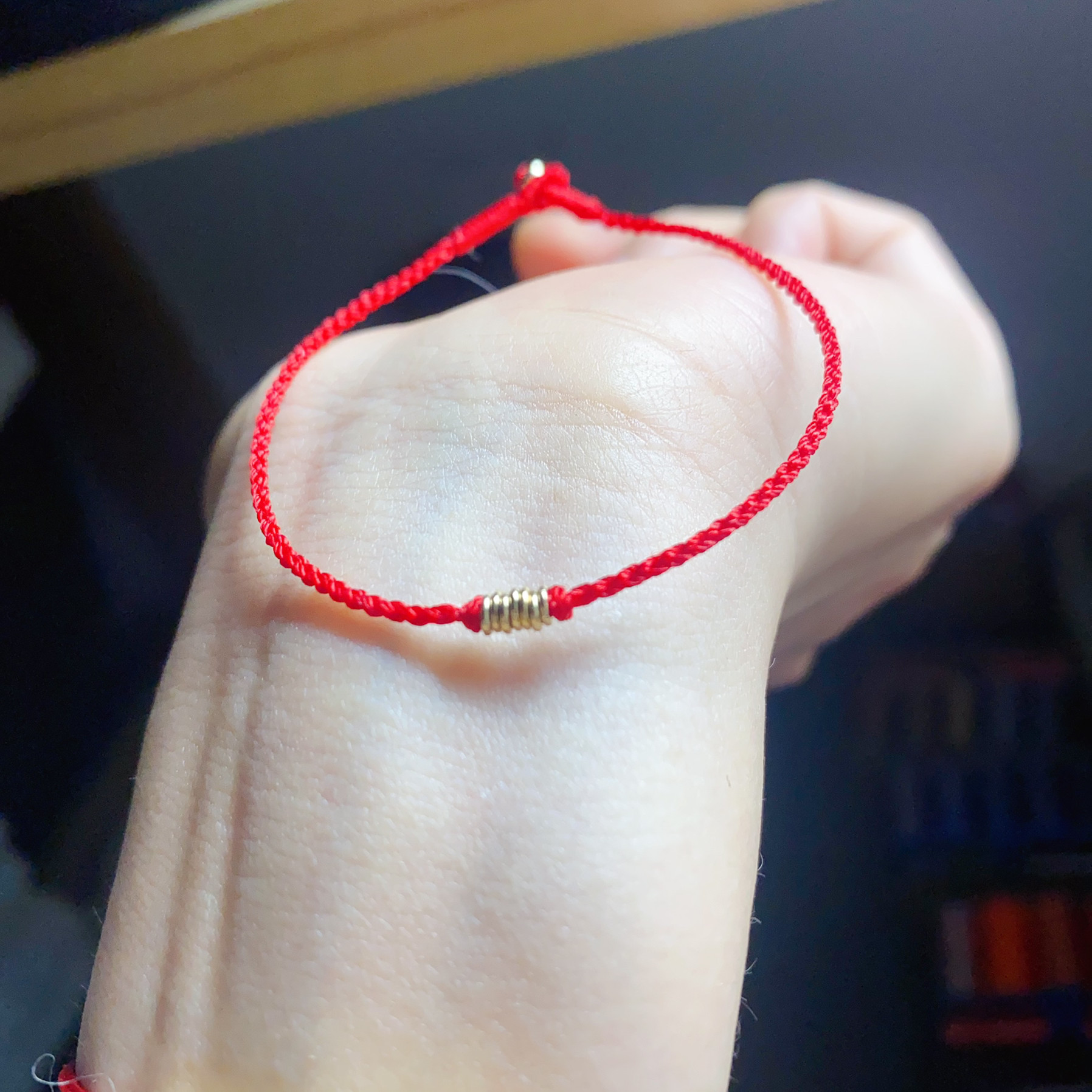 幸运7环 极细低调小奢14k注金小圈手编手绳多色选幸运圈圈圈手链