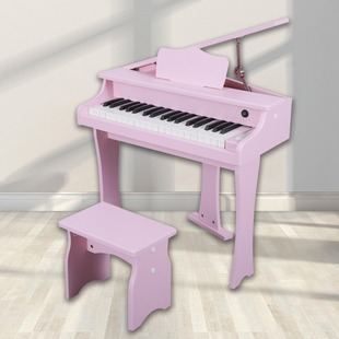 儿童钢琴初学者家用37键儿童早教入门智能电子琴钢琴木质电子钢
