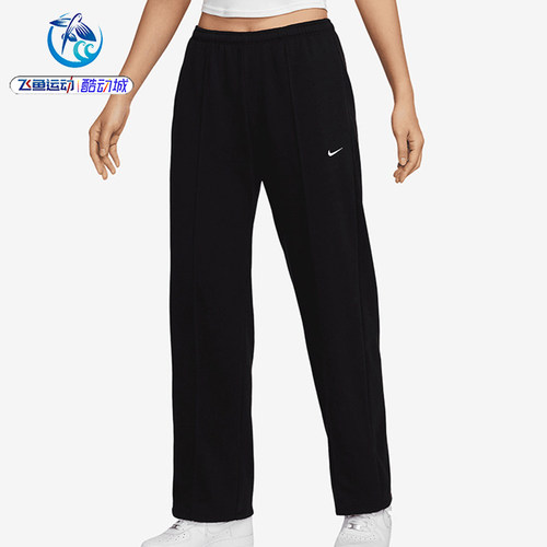 耐克Nike女士刺绣直筒长裤