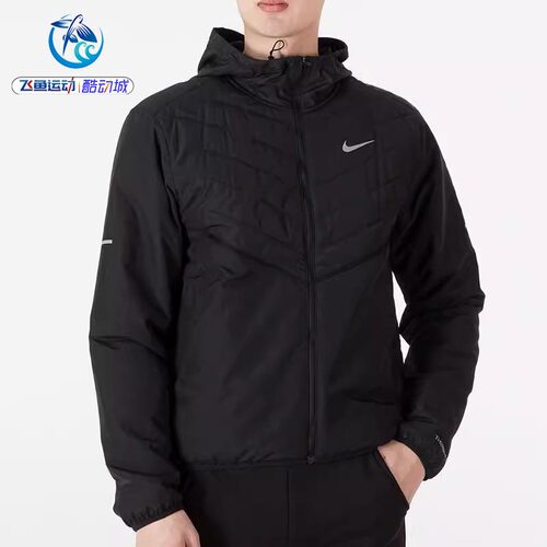 男子加绒保暖防风连帽棉服
