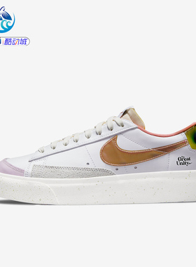 耐克Nike 女子镭射厚底透气耐磨低帮运动休闲板鞋DM5451-611