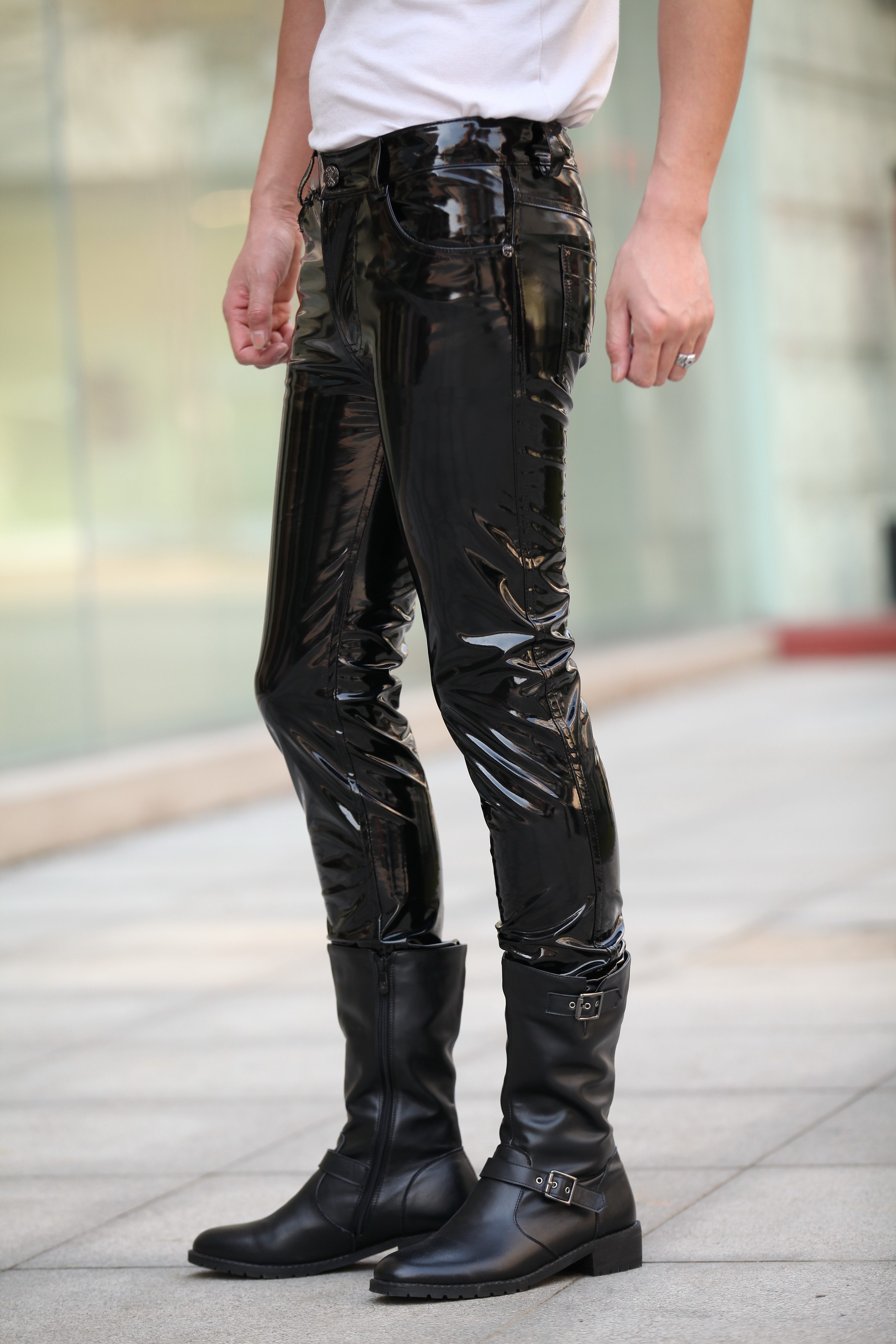 Pantalon cuir homme droit - Ref 1477186 Image 1