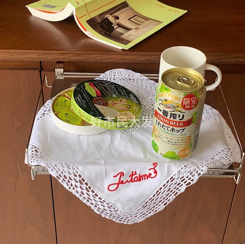 好市民大发 韩式少女心法式复古刺绣镂空餐巾餐垫桌布拍照餐垫ins