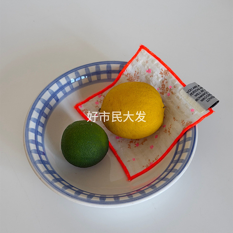 好市民大发 自制荧光氛围感少女心碎花桌面隔热咖啡牛奶杯垫ins图片